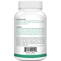 Orgabay bromelain ingredient detail illustrating natural synergy with quercetin.