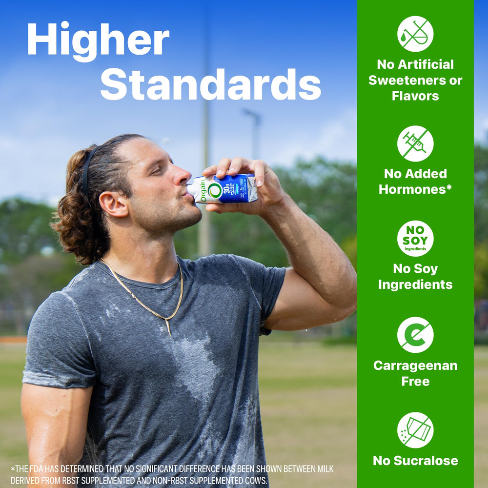 Orgain 12-pack ready-to-drink packaging for bulk weekly nutrition