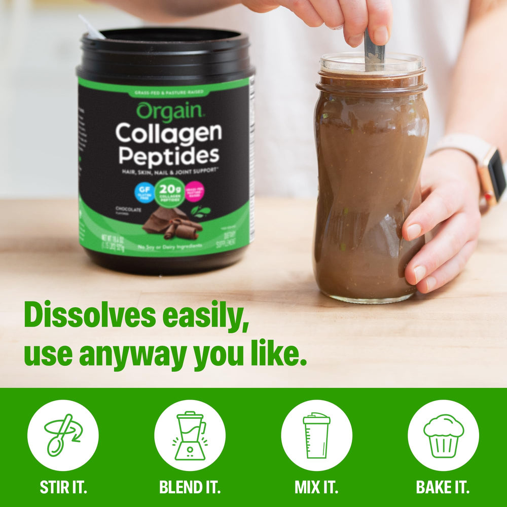 Orgain collagen peptides chocolate hot-cocoa-cup for a cozy drink