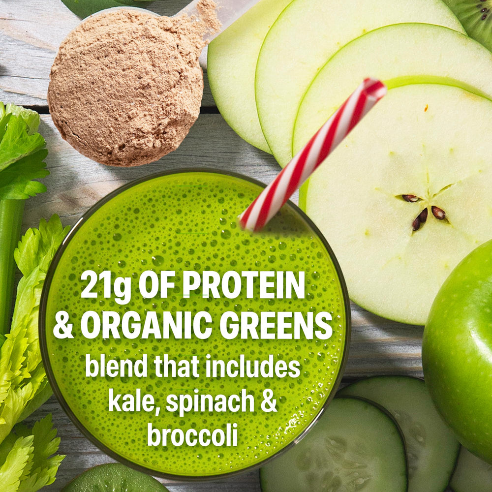 USDA Organic label and plant-based claim on Orgain packaging.