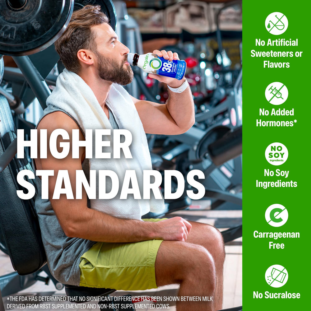 Orgain no artificial flavors carrageenan hormones for a cleaner, trusted nutrition.
