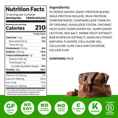 Orgain ready-to-drink shake chocolate fudge 14oz pack offers convenient post-workout nourishment.