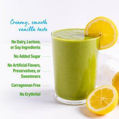 Orgain ready-to-mix morning smoothie image highlights quick plant-based nourishment