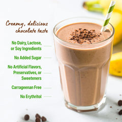 Orgain shake with water or plant milk ideal for a quick meal