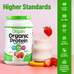 Orgain USDA Organic label confirms clean, plant-based ingredients