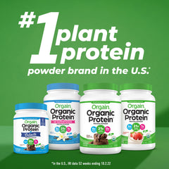 Vitamin C, D, and zinc icons alongside the Orgain packaging.