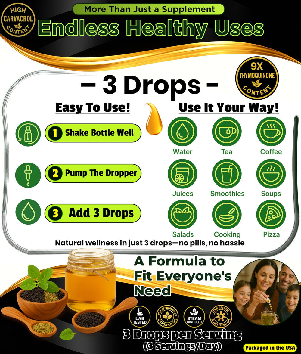 Organic black seed oil, cold-pressed with rich aroma