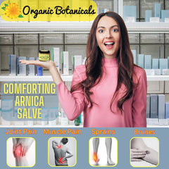 Organic Botanicals Arnica Salve texture closeup reveals creamy, nourishing formula.