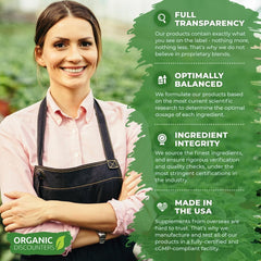 Organic Discounters Milk Thistle natural silymarin flavonoids on display