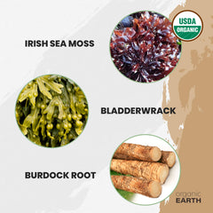Organic Earth packaging shows organic certification and clear branding.