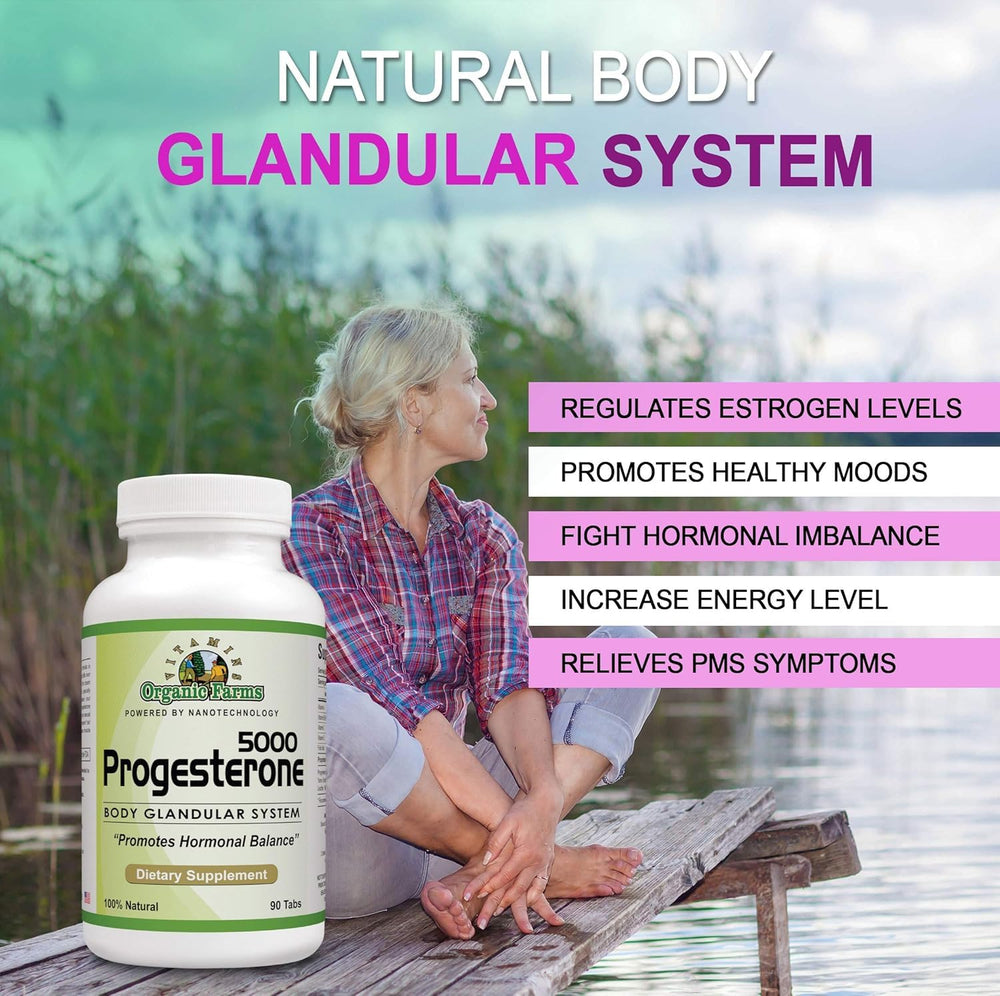 Hands holding the Progesterone 5000 kit for easy daily use toward hormonal balance.