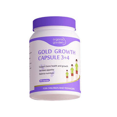 Organic Garden Height Support bottle pour showing easy daily dosing for bone health support