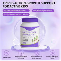 Organic Garden Height Support capsules close-up highlighting high-potency nutrients