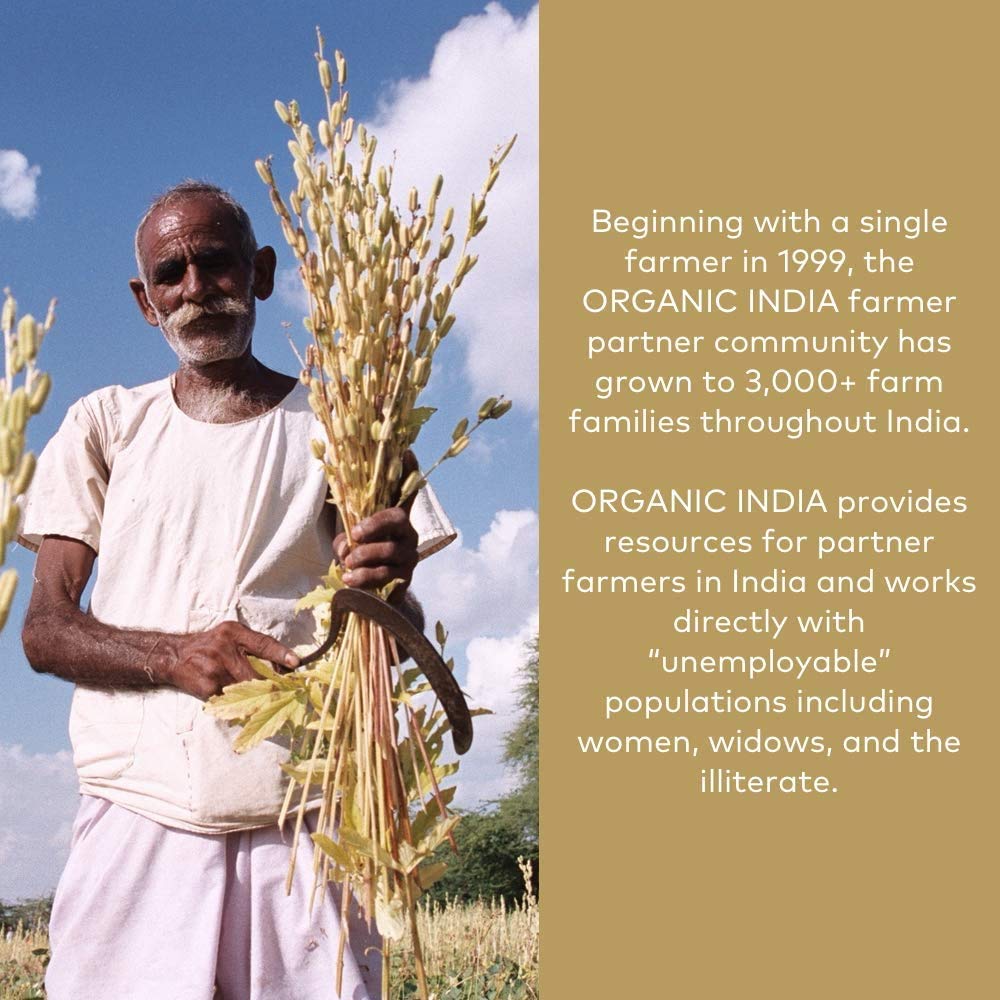 ORGANIC INDIA two-pack outer box displaying packaging and label