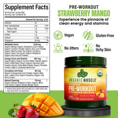 Organic Muscle 20 superfoods blend image highlighting nutrient support