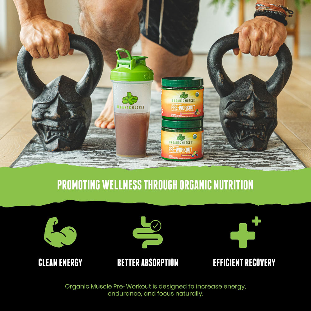 Graphic of Organic Muscle organic superfoods ingredients