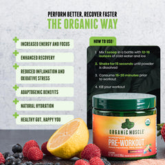 Organic Muscle plant-based ingredients blend powering endurance