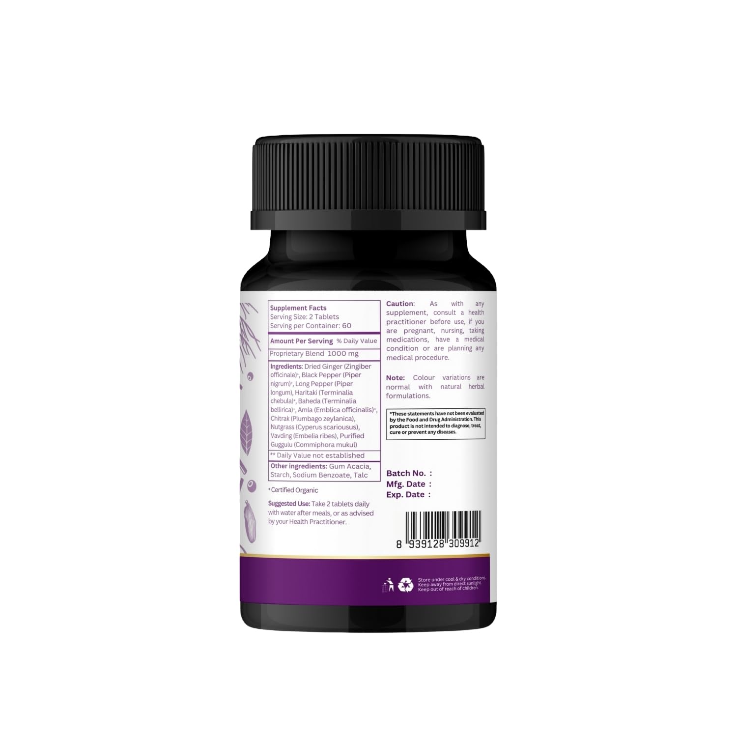 Organic Spree Medohar Guggulu storage instructions promote potency retention.