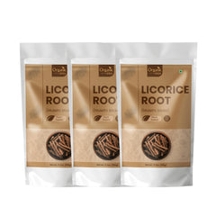 Organic Spree Mulethi sticks pack-3 – dried roots ideal for traditional brews.