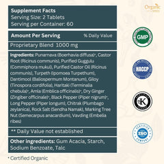 GMP-certified seal on Organic Spree Punarnavadi Guggulu packaging