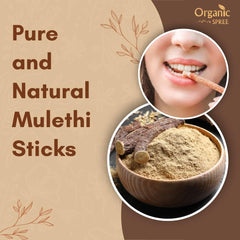 Organic Spree Yashtimadhu dried sticks – versatile base for traditional decoctions.