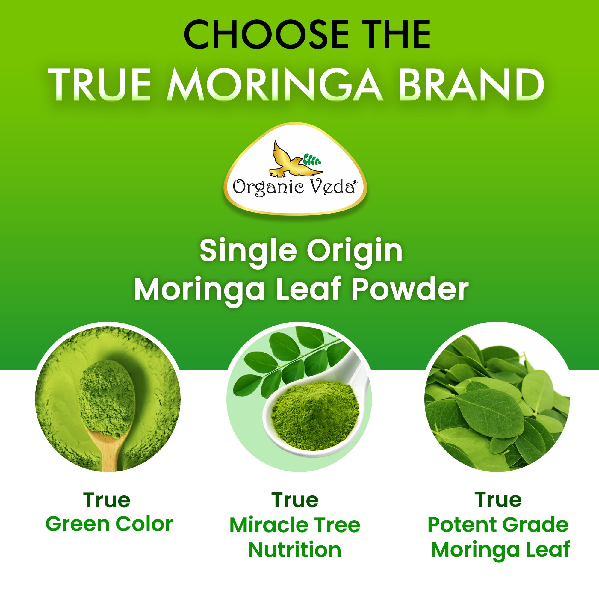 Organic Veda Moringa Powder health-hero bottle for daily wellness rituals.