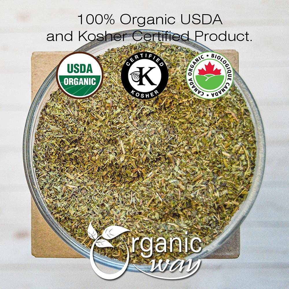 Organic Way Stevia leaf cut & sifted as a single-ingredient herb for clean labeling.