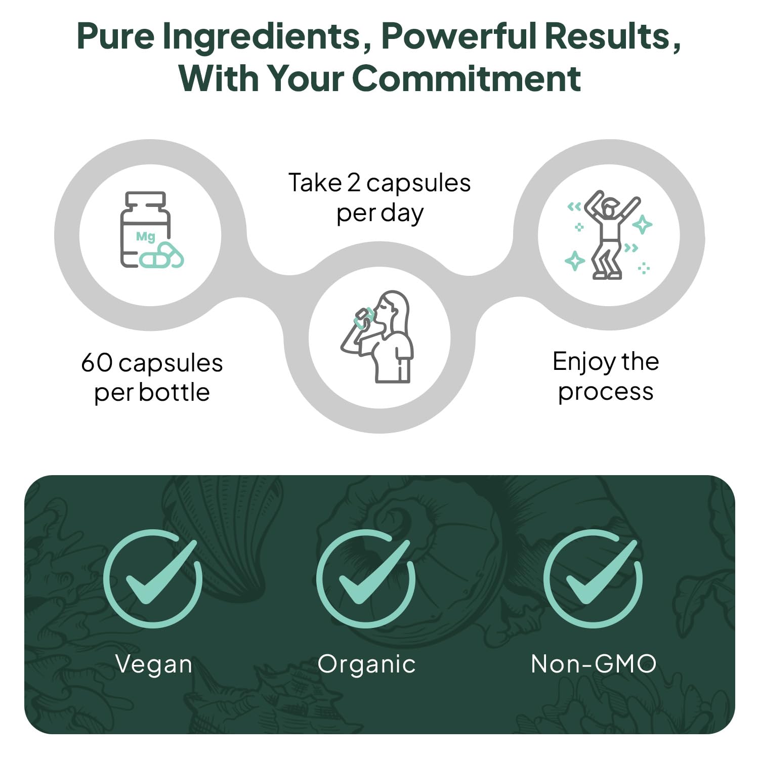 Organics Ocean Better Calcium packaging emphasizes organic and non-GMO ingredients.
