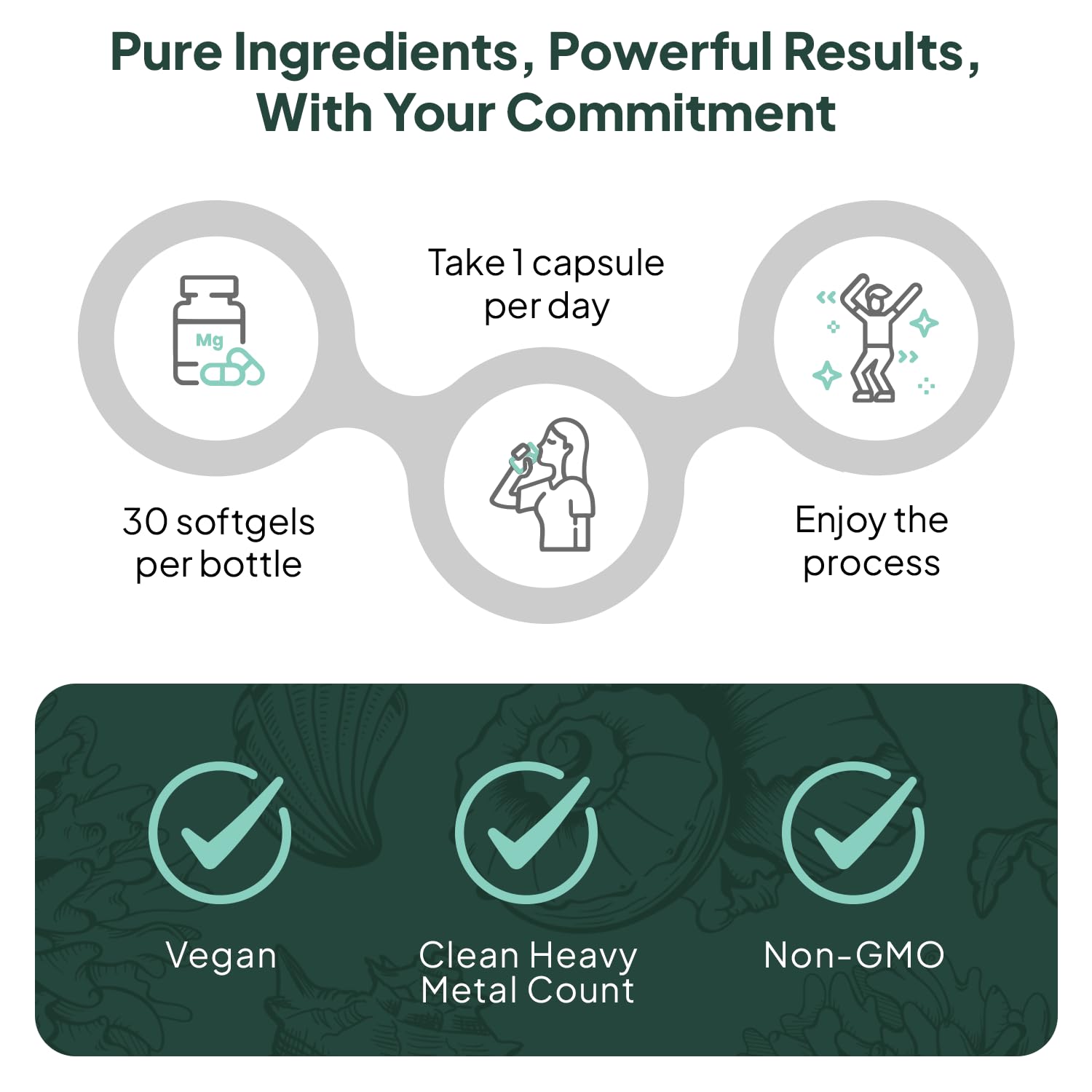 Non-GMO packaging emphasizing purity and quality assurance.