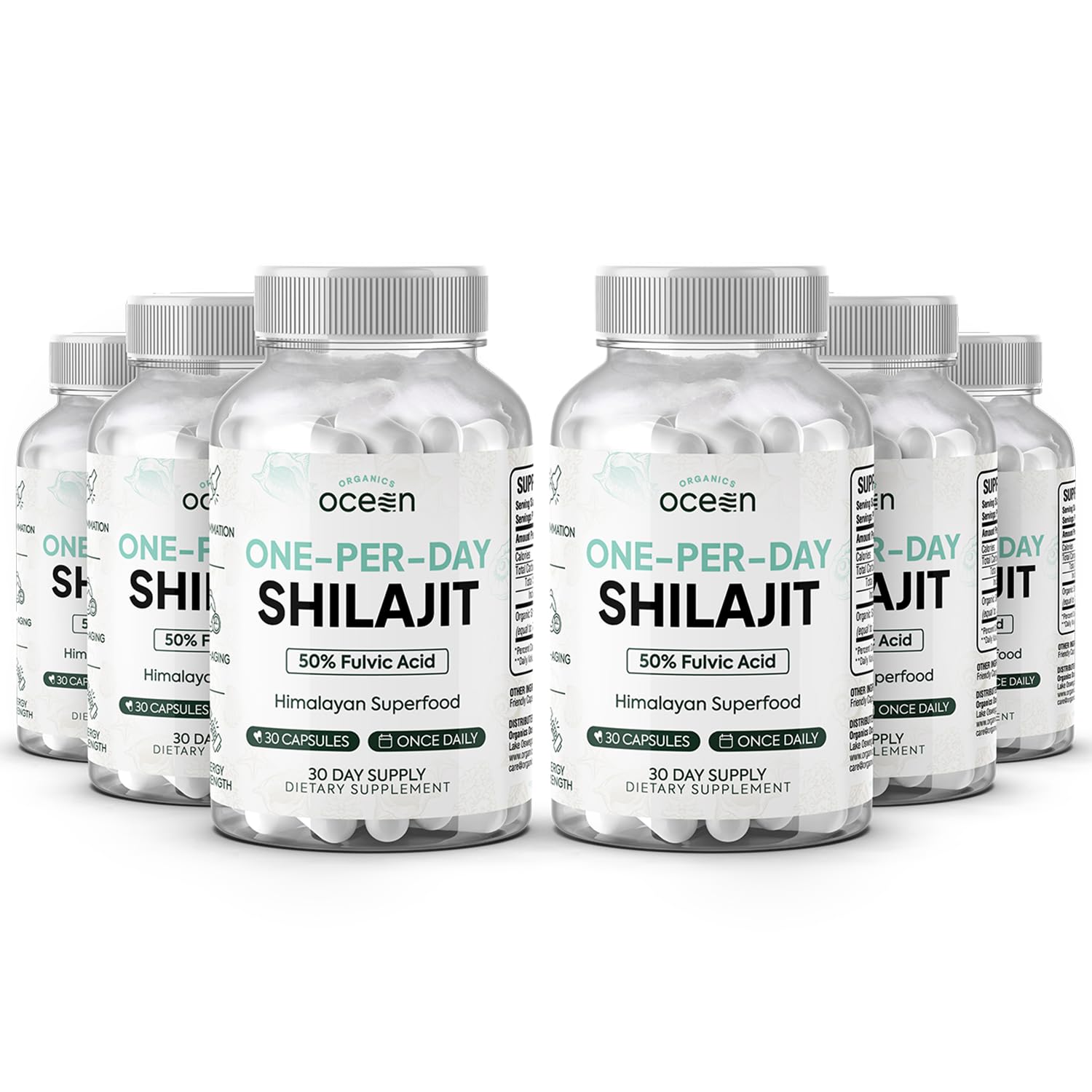 Organics Ocean One-Per-Day Shilajit bottle for daily vitality