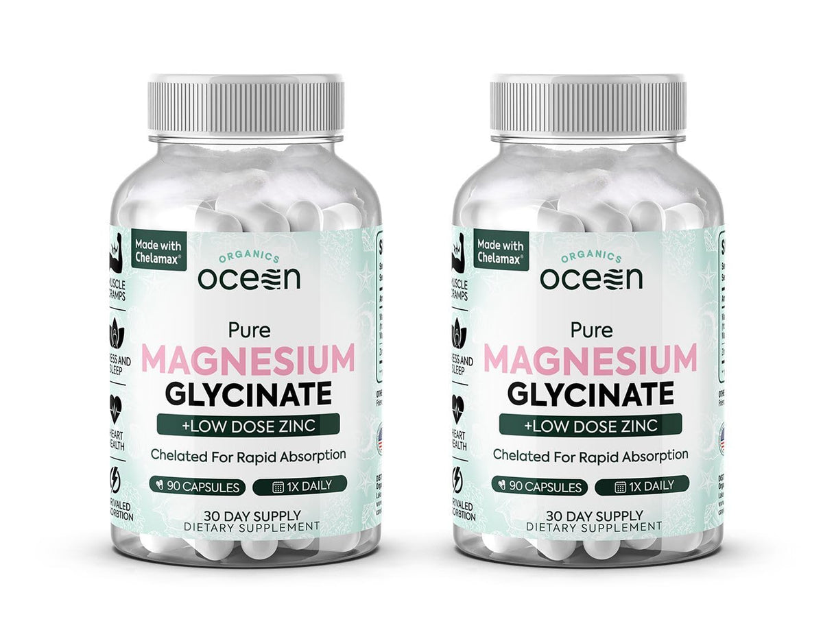 Organics Ocean bottle with easy-to-swallow capsules for daily support.