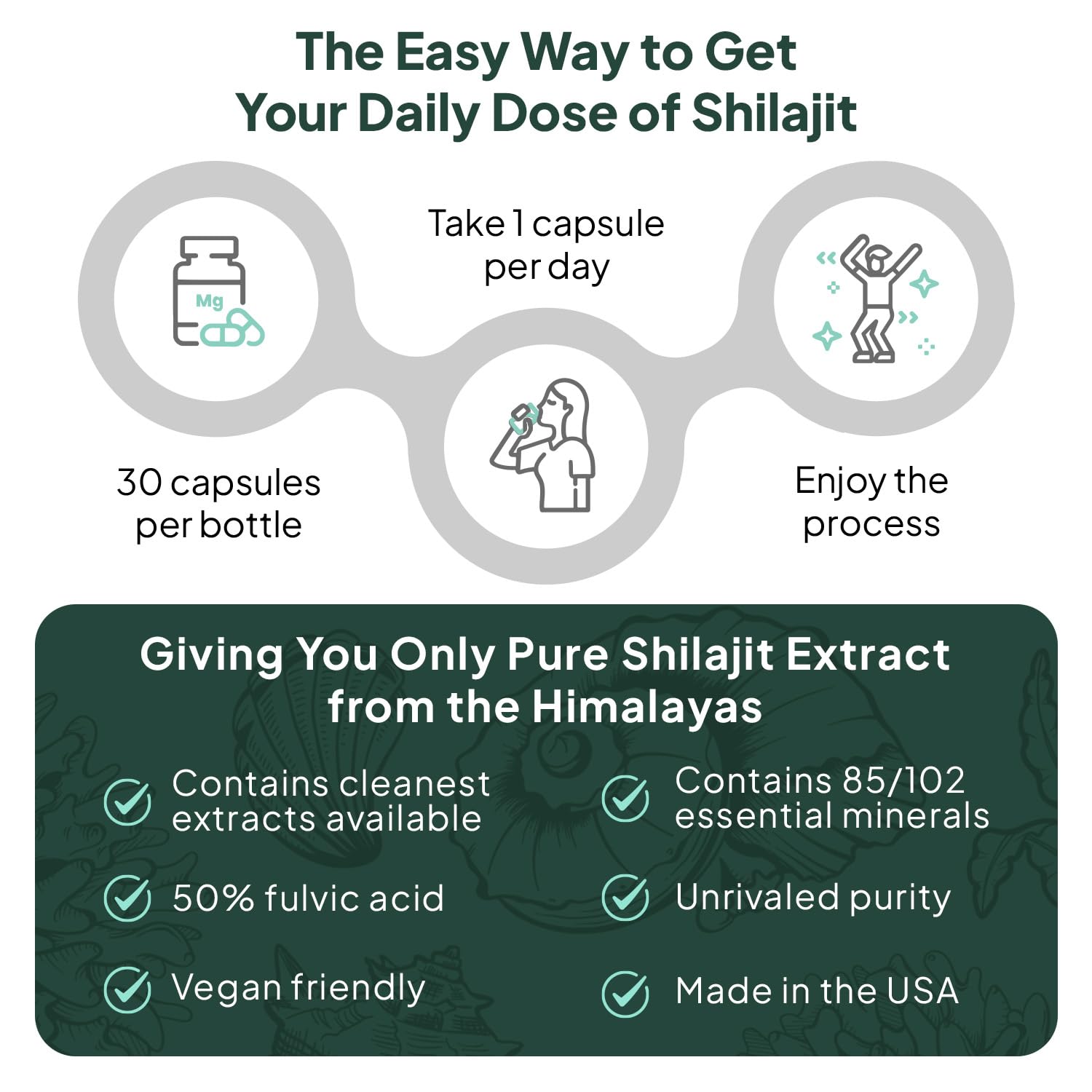 Organics Ocean Shilajit packaging with clean branding and recyclability