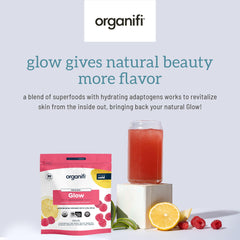 Close-up of Tremella mushroom and superfoods in Glow formula