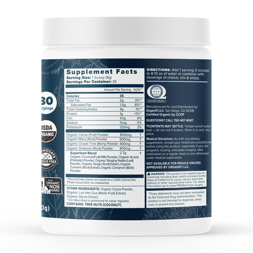 Organifi Harmony scoop in hand shows easy daily dose for steady energy.