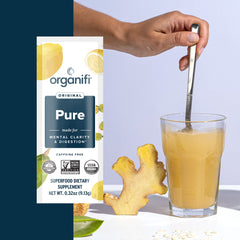 Organifi Pure Smart Packs three-pack packaging for convenient use.