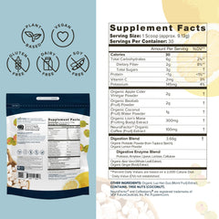 Organifi Pure spoon-dispense scene showing easy serving.