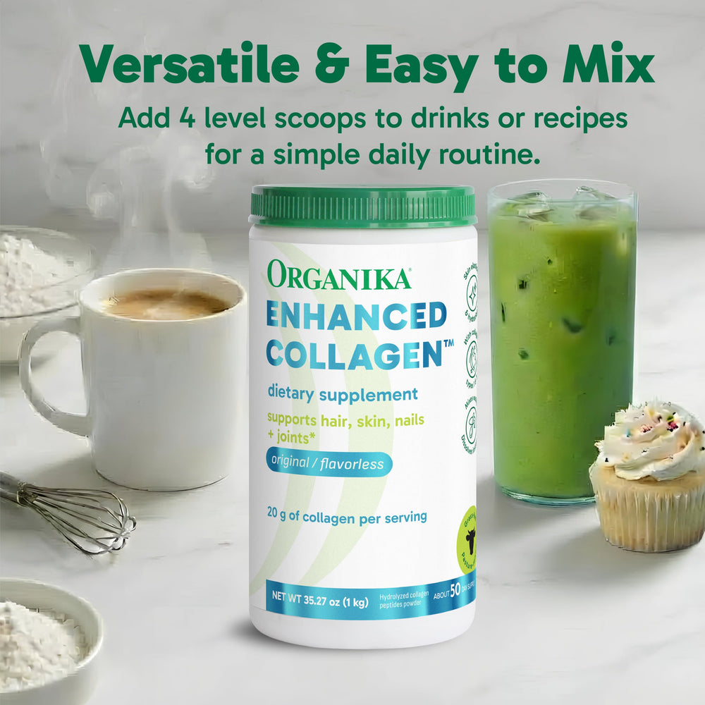 Organika collagen powder is dairy-free and non-GMO