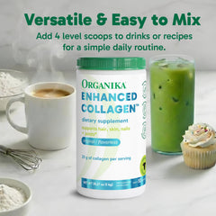 Organika collagen powder is dairy-free and non-GMO