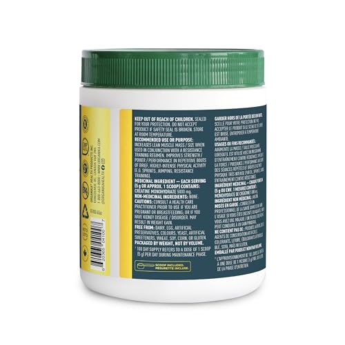 Organika unflavoured creatine powder with clean-label packaging.