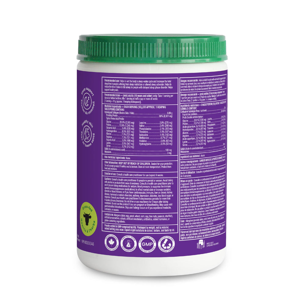 Organika Enhanced Collagen Sleep night routine scene suggests a simple, soothing ritual.