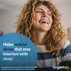 Organixx Clean Sleep 3D evening routine scene encourages unwinding before sleep.