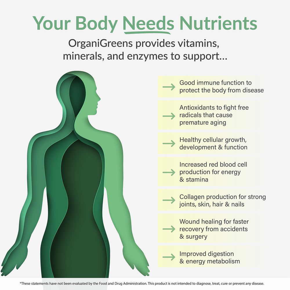Glass with Organixx Greens juice, a convenient daily greens option