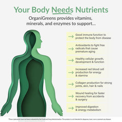 Glass with Organixx Greens juice, a convenient daily greens option