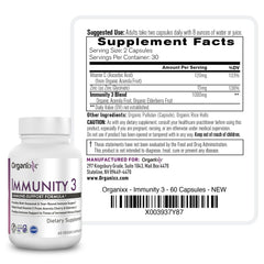 Organixx Immunity 3 zinc component illustrating trace mineral support