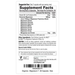 Label showing gluten-free and non-GMO certification for Organixx