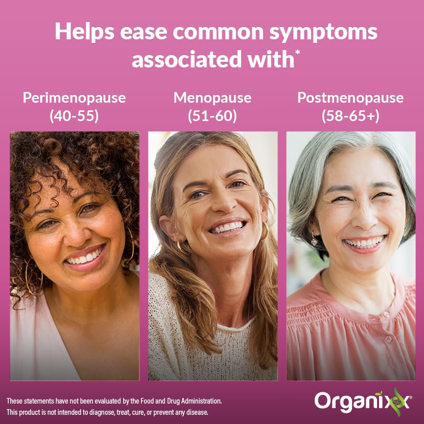 Organixx Menopause Balance Glow featuring reishi mushrooms for gentle adaptation support.