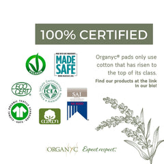 Organyc odor-control feature graphic showing safe neutralization for confidence