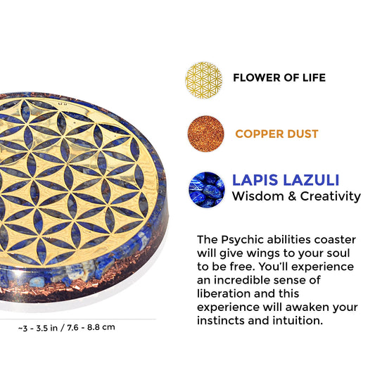 Orgonite Crystal Lapis Lazuli crystal highlights calming energy and clarity.