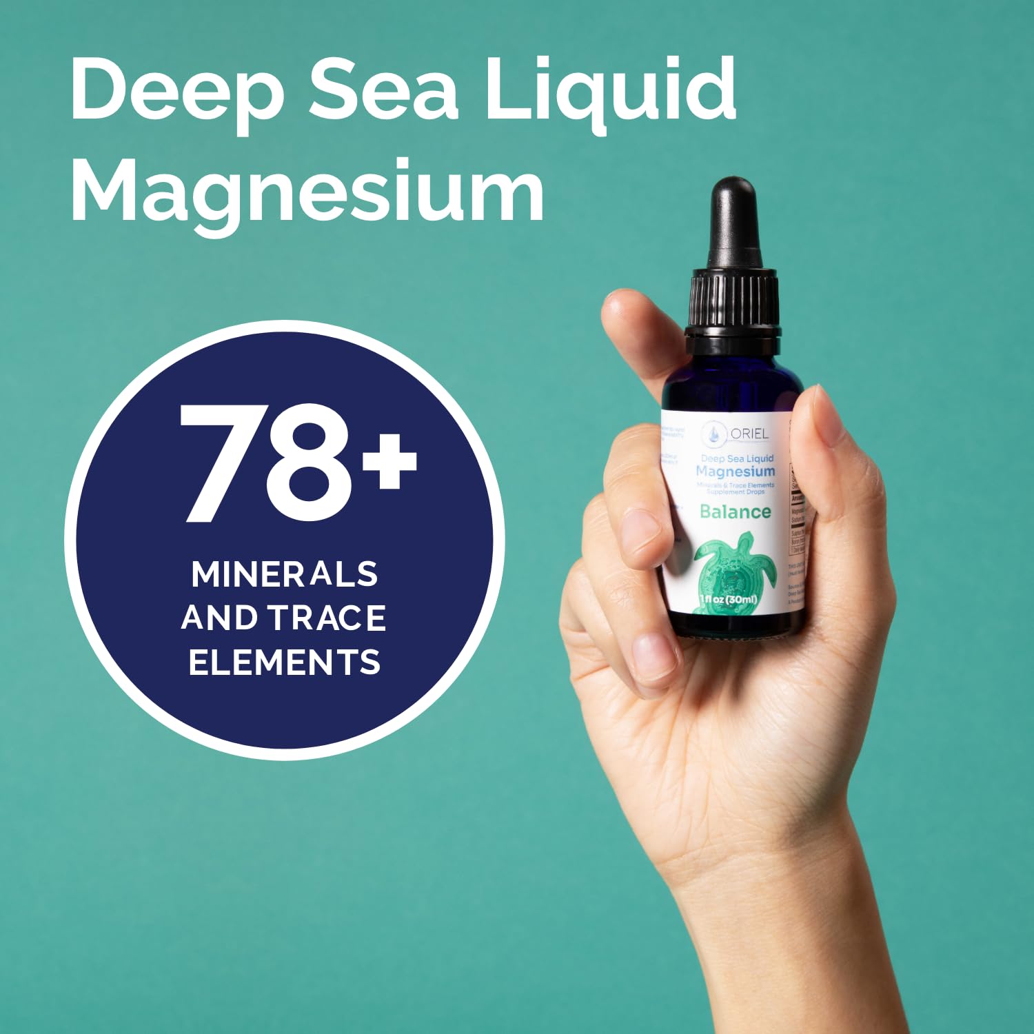 Oriel Magnesium Drops nervous system support close-up — promotes calm focus.