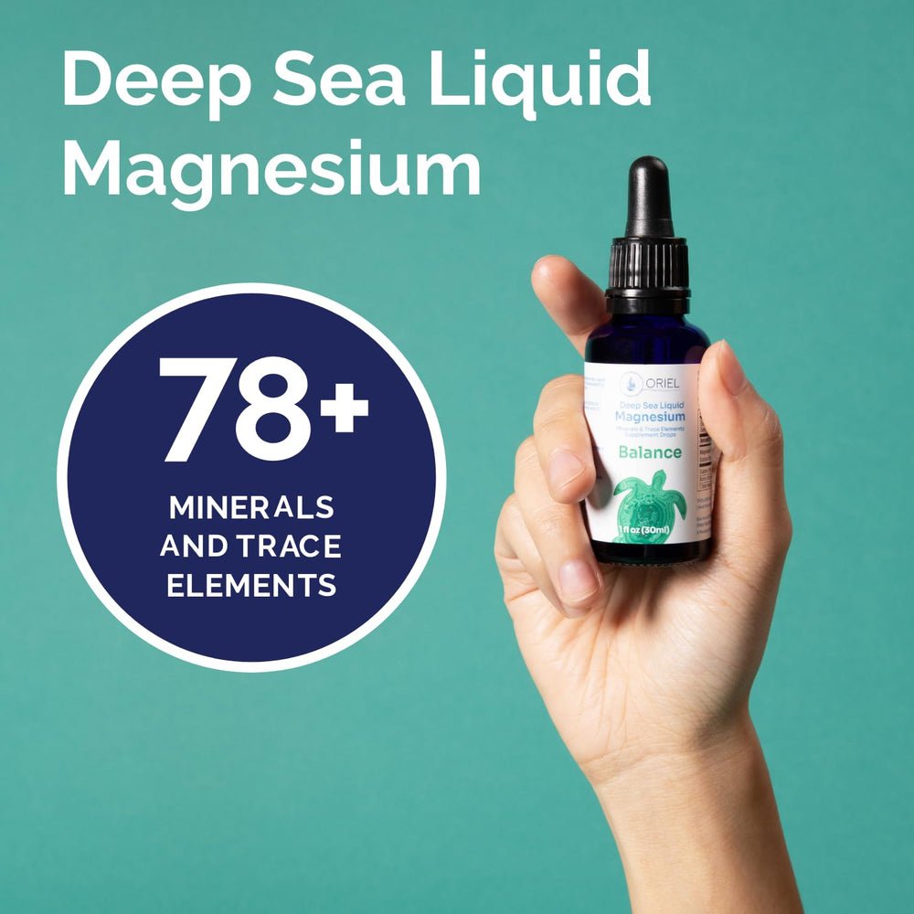 Oriel Magnesium Drops nervous system support close-up — promotes calm focus.